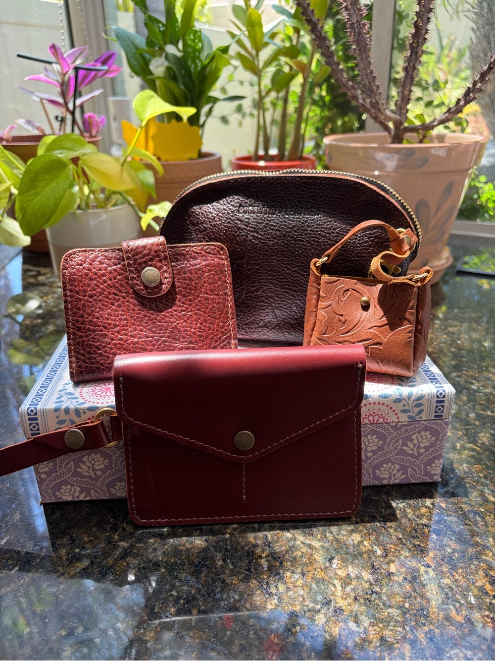Portland Leather Travel Set in Neutrals 🤎🟤